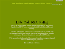 Tablet Screenshot of littleoakbiotech.com